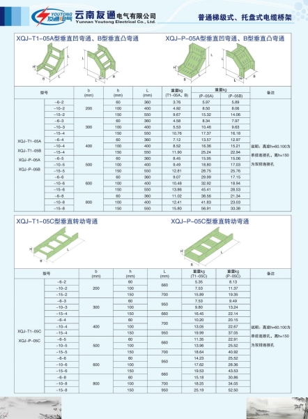 梯級(jí)式、托盤式電纜橋架彎通